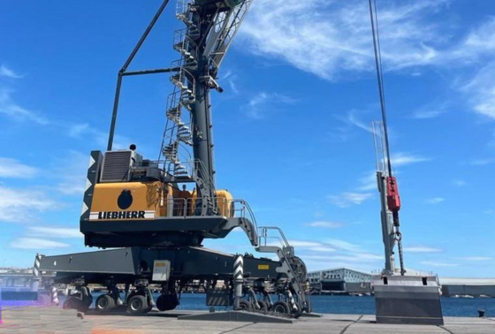 foto grúa en puerto